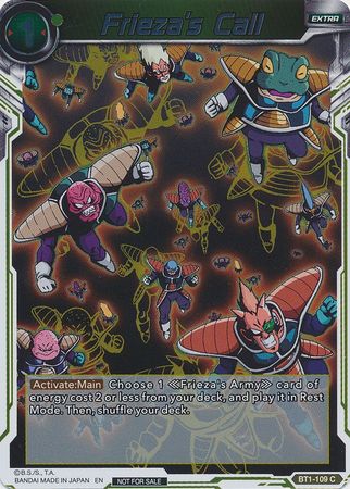 Frieza's Call (Event Pack 3 - 2019) (BT1-109_PR) [Promotion Cards] | Black Swamp Games