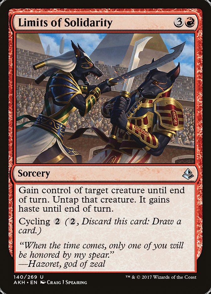 Limits of Solidarity [Amonkhet] | Black Swamp Games