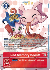 Red Memory Boost! [P-035] (Box Promotion Pack - Next Adventure) [Promotional Cards] | Black Swamp Games