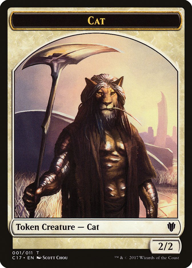 Cat Token [Commander 2017 Tokens] | Black Swamp Games
