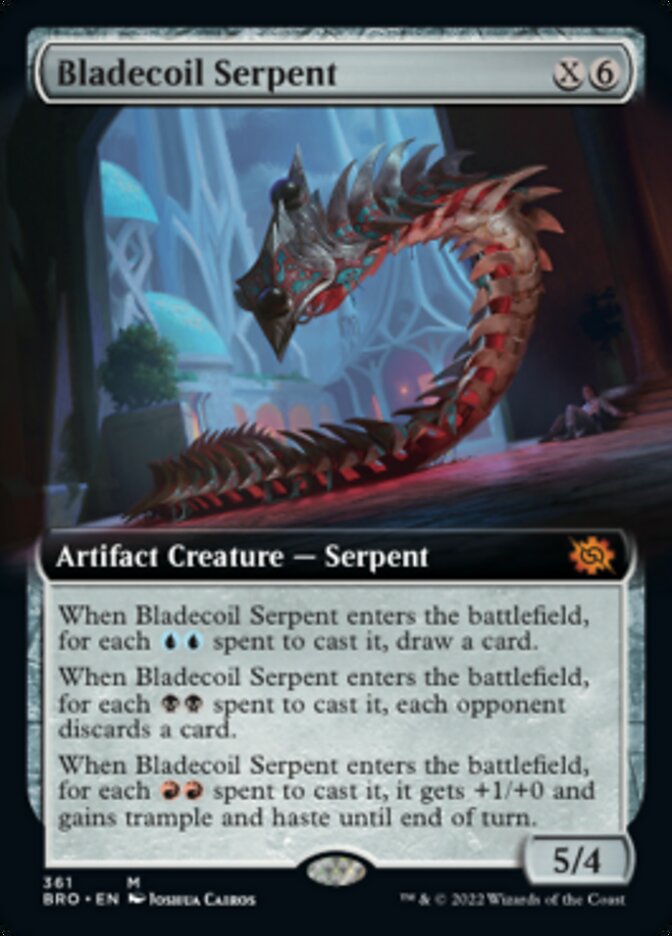 Bladecoil Serpent (Extended Art) [The Brothers' War] | Black Swamp Games