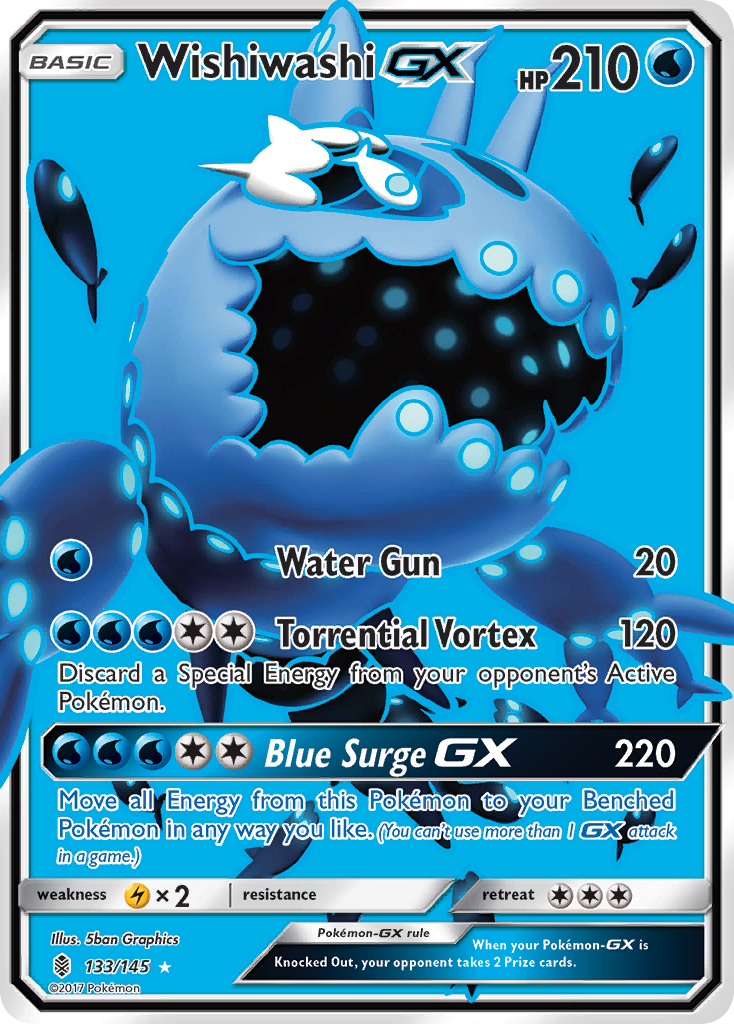 Wishiwashi GX (133/145) [Sun & Moon: Guardians Rising] | Black Swamp Games