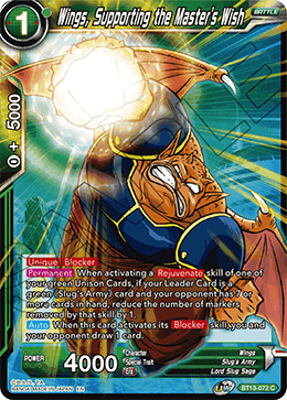 Wings, Supporting the Master's Wish (Common) (BT13-072) [Supreme Rivalry] | Black Swamp Games