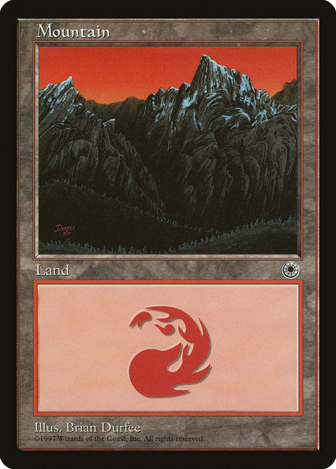 Mountain (9/7 Signature / Peak on Left) [Portal] | Black Swamp Games