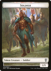 Bird (005) // Soldier Double-Sided Token [Kaldheim Commander Tokens] | Black Swamp Games