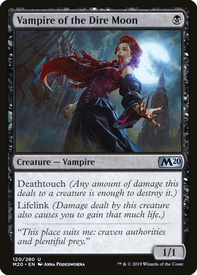 Vampire of the Dire Moon [Core Set 2020] | Black Swamp Games