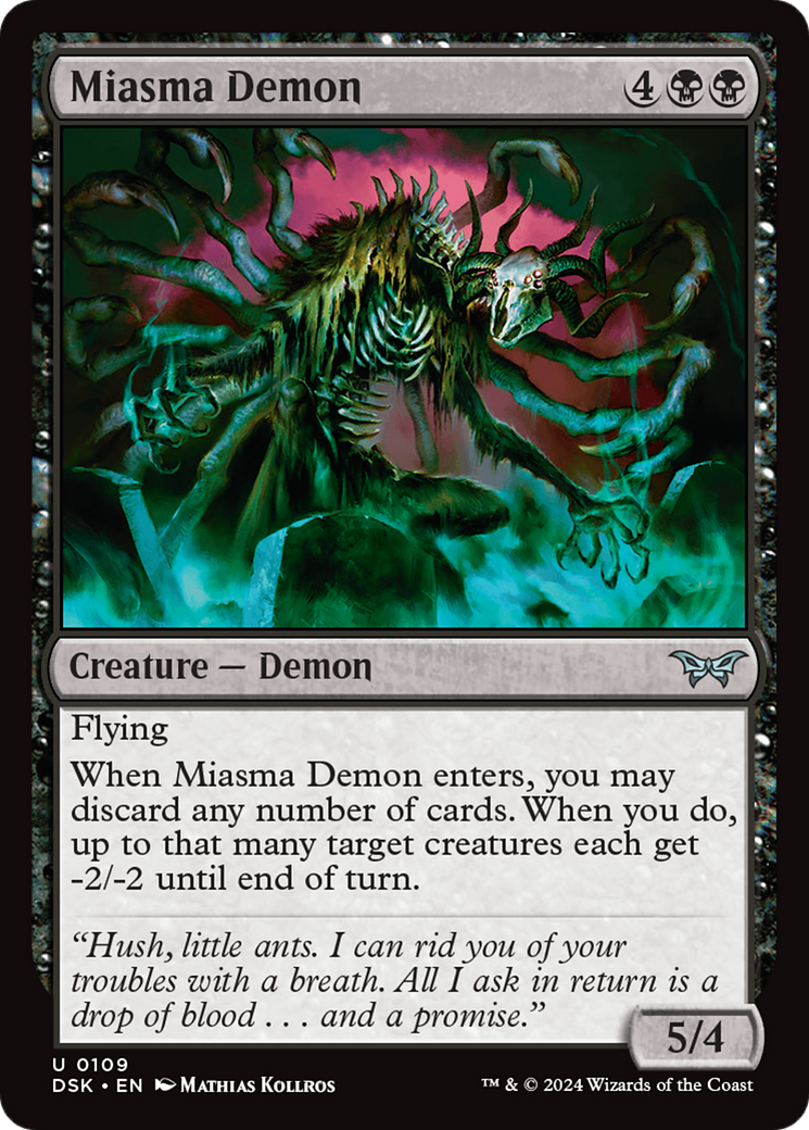 Miasma Demon [Duskmourn: House of Horror] | Black Swamp Games