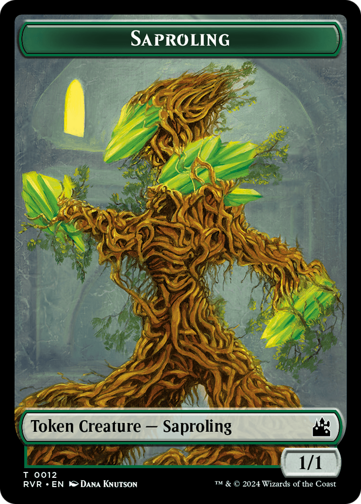 Saproling // Goblin (0009) Double-Sided Token [Ravnica Remastered Tokens] | Black Swamp Games