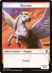 Kithkin Soldier // Pegasus Double-Sided Token [Kaldheim Commander Tokens] | Black Swamp Games