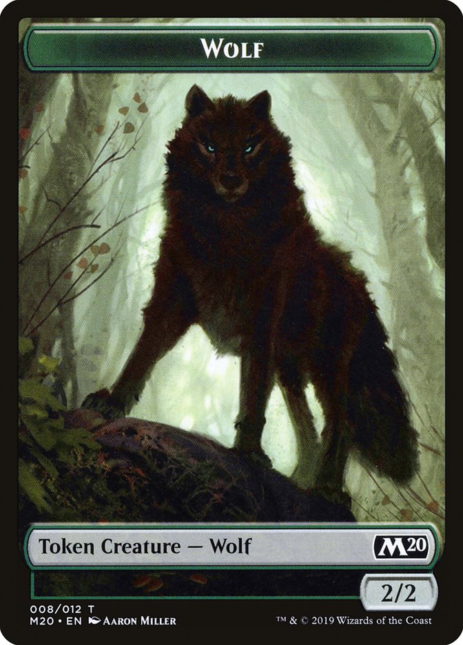 Zombie // Wolf Double-Sided Token [Game Night 2019 Tokens] | Black Swamp Games