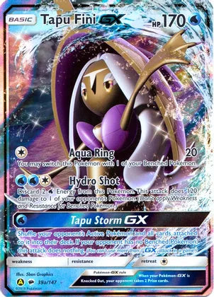 Tapu Fini GX (39a/147) [Alternate Art Promos] | Black Swamp Games