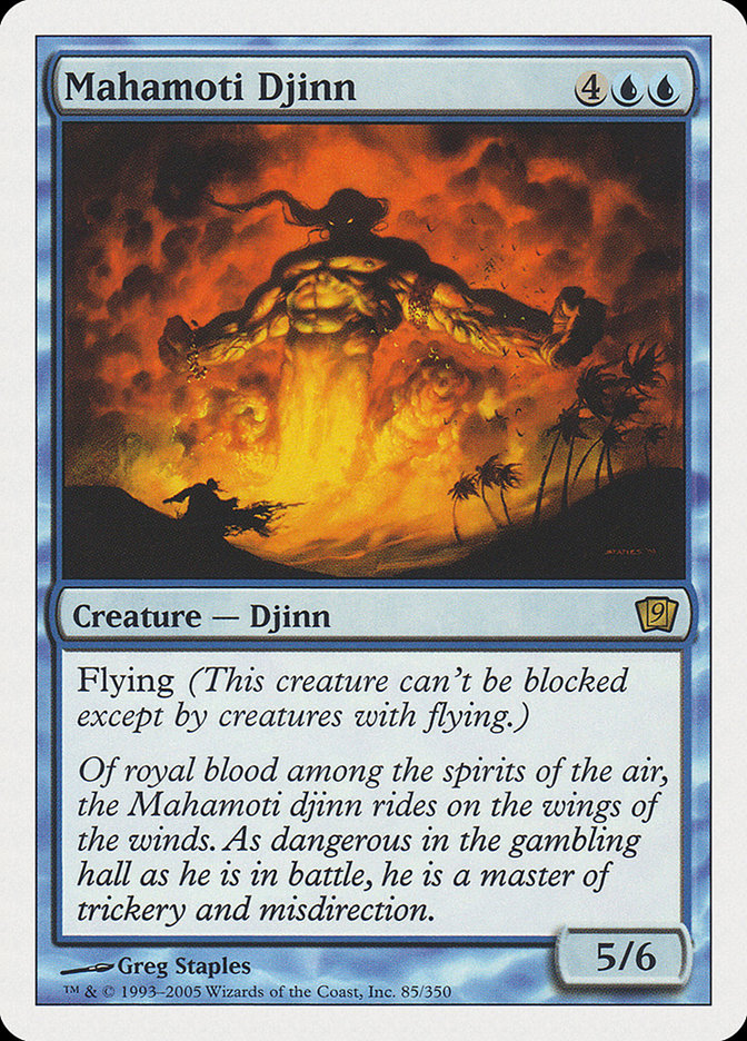 Mahamoti Djinn (9th Edition) [Oversize Cards] | Black Swamp Games