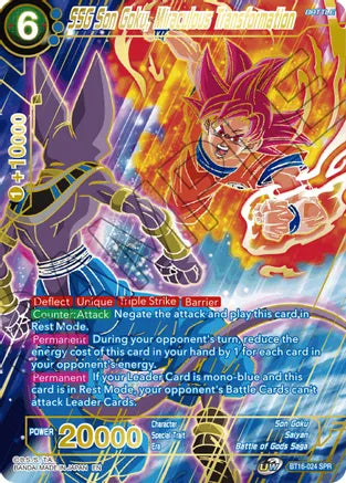 SSG Son Goku, Miraculous Transformation (SPR) (BT16-024) [Realm of the Gods] | Black Swamp Games