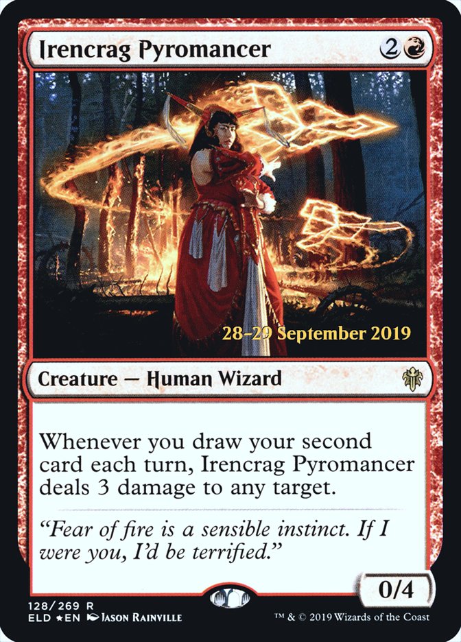 Irencrag Pyromancer [Throne of Eldraine Prerelease Promos] | Black Swamp Games