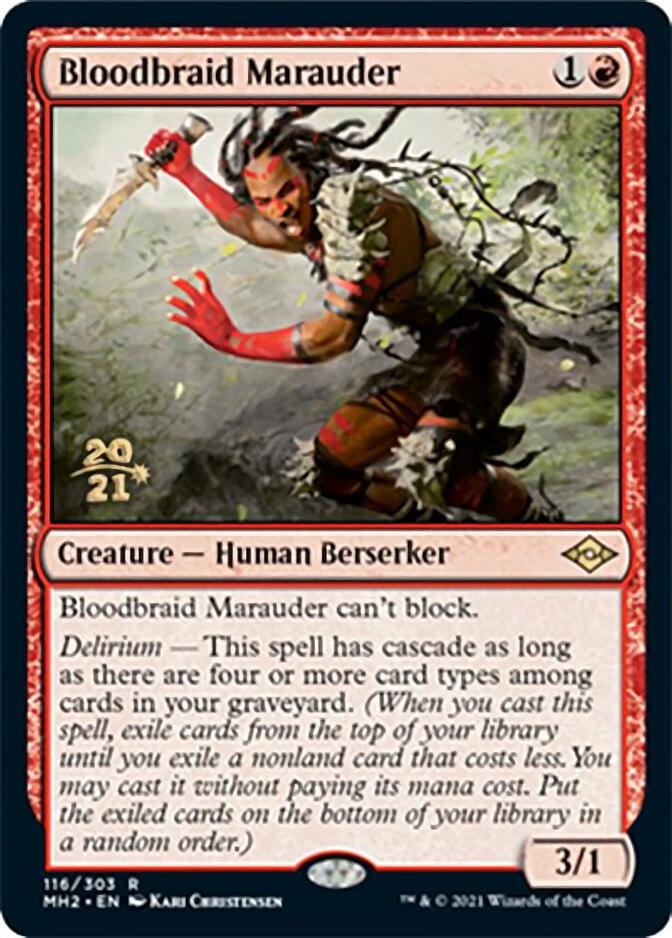 Bloodbraid Marauder [Modern Horizons 2 Prerelease Promos] | Black Swamp Games