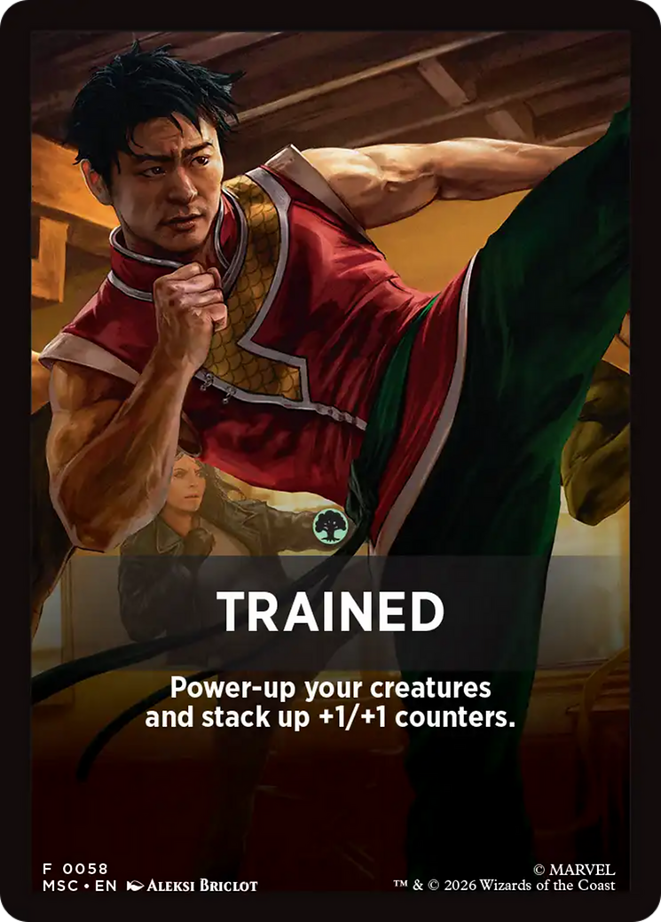 Trained Theme Card [Marvel Super Heroes Commander] | Black Swamp Games