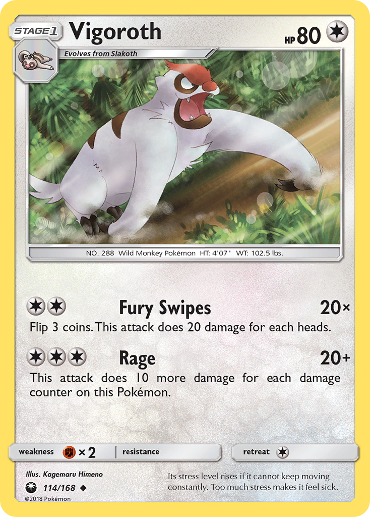 Vigoroth (114/168) [Sun & Moon: Celestial Storm] | Black Swamp Games