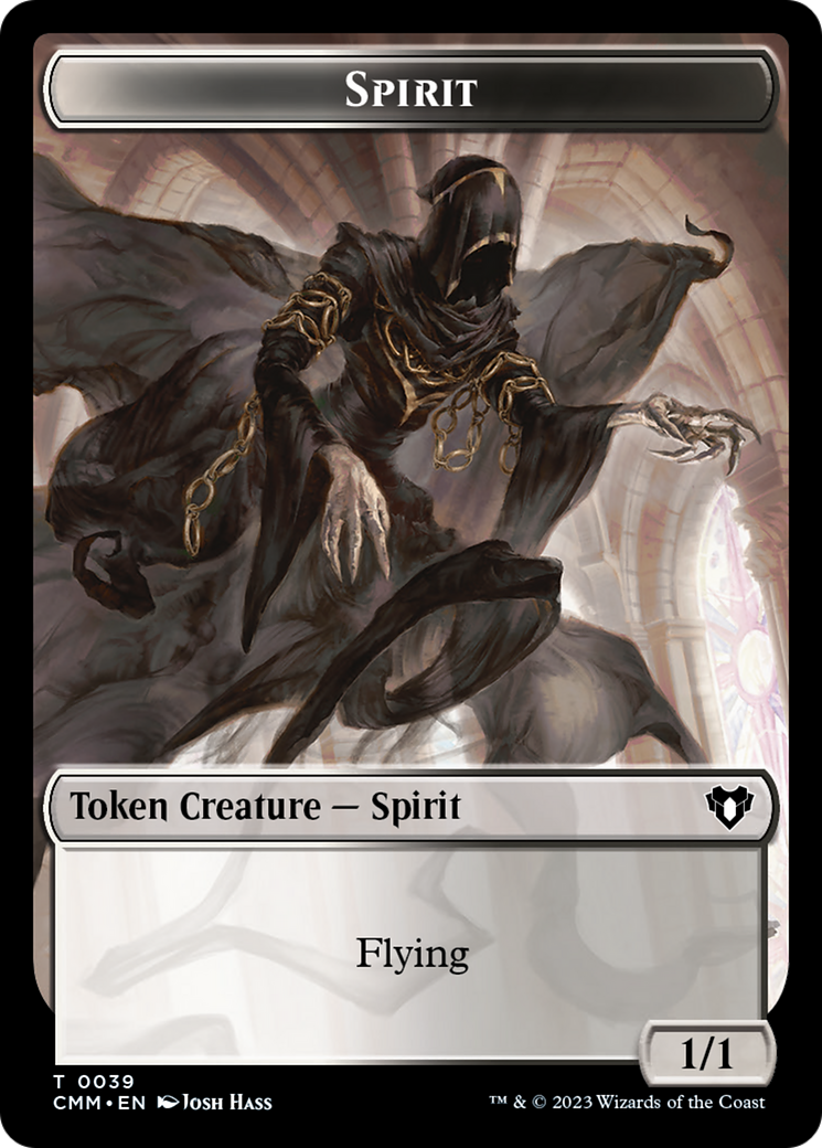 Spirit (0039) // Bird Illusion Double-Sided Token [Commander Masters Tokens] | Black Swamp Games