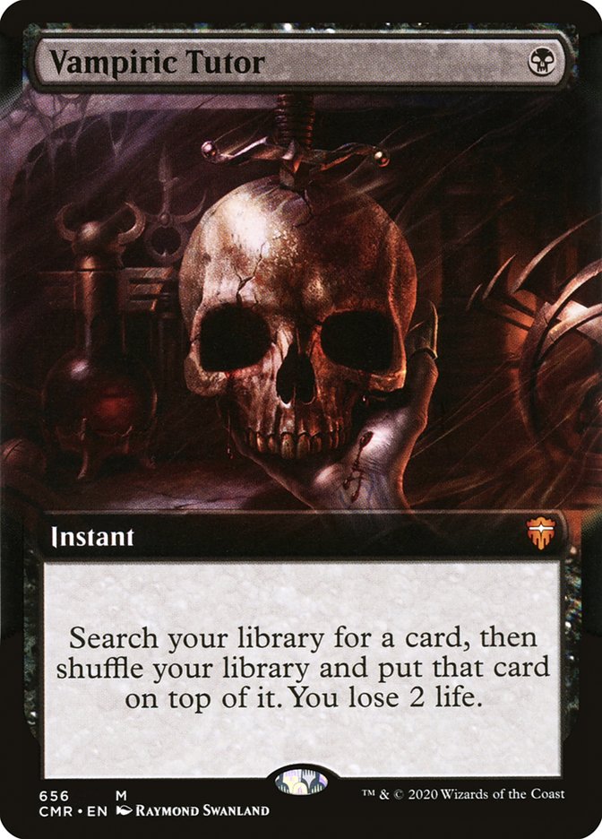 Vampiric Tutor (Extended Art) [Commander Legends] | Black Swamp Games