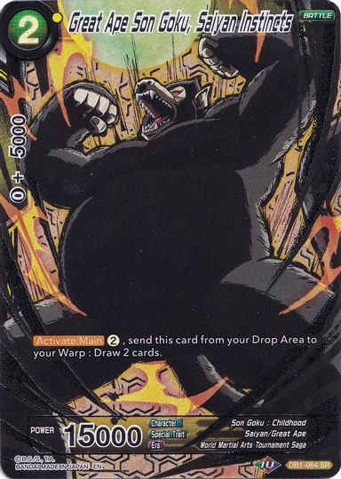 Great Ape Son Goku, Saiyan Instincts (Collector's Selection Vol. 1) (DB1-064) [Promotion Cards] | Black Swamp Games