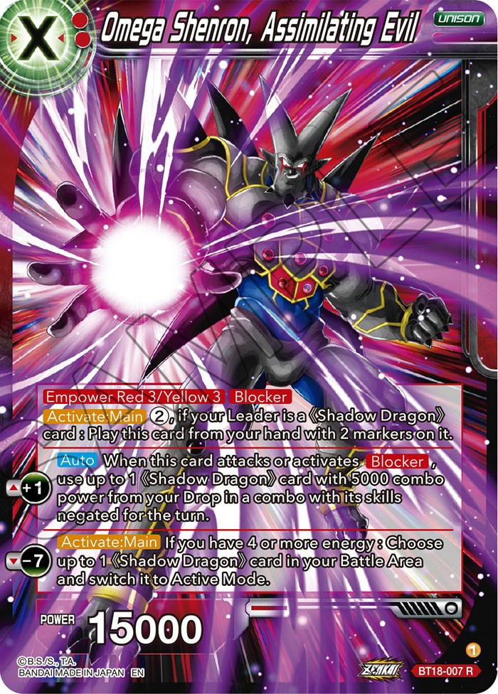 Omega Shenron, Assembling Evil (BT18-007) [Dawn of the Z-Legends] | Black Swamp Games