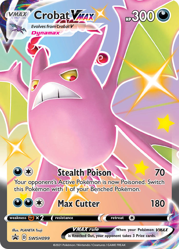 Crobat VMAX (SWSH099) (Jumbo Card) [Sword & Shield: Black Star Promos] | Black Swamp Games