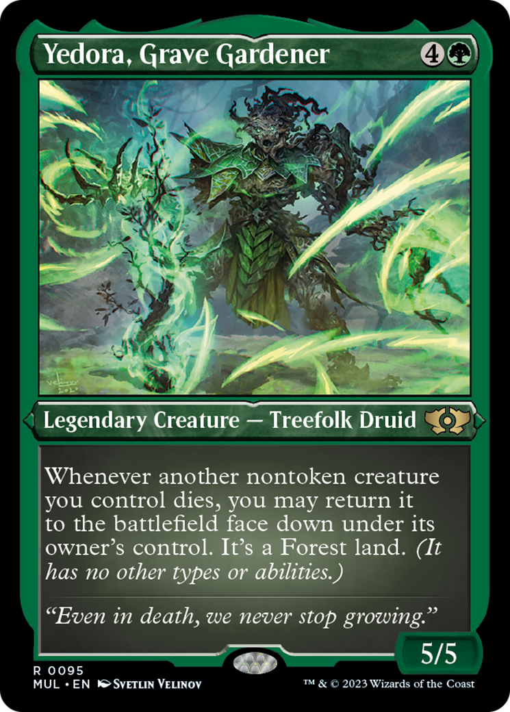 Yedora, Grave Gardener (Foil Etched) [Multiverse Legends] | Black Swamp Games