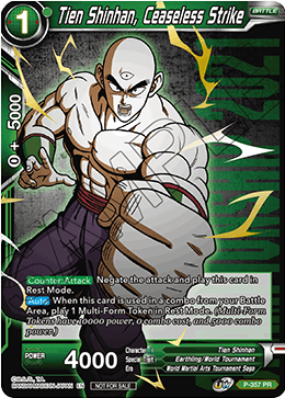Tien Shinhan, Ceaseless Strike (Gold Stamped) (P-357) [Tournament Promotion Cards] | Black Swamp Games