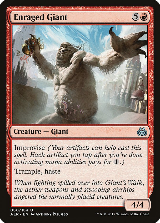 Enraged Giant [Aether Revolt] | Black Swamp Games