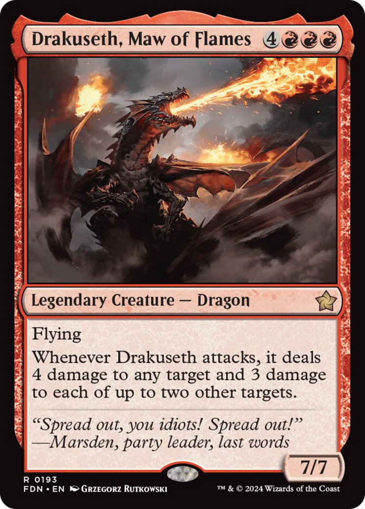 Drakuseth, Maw of Flames [Foundations] | Black Swamp Games