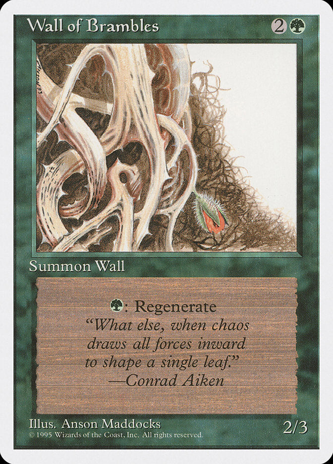 Wall of Brambles [Fourth Edition] | Black Swamp Games