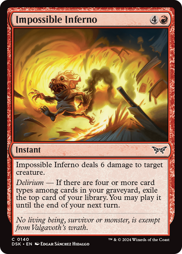Impossible Inferno [Duskmourn: House of Horror] | Black Swamp Games