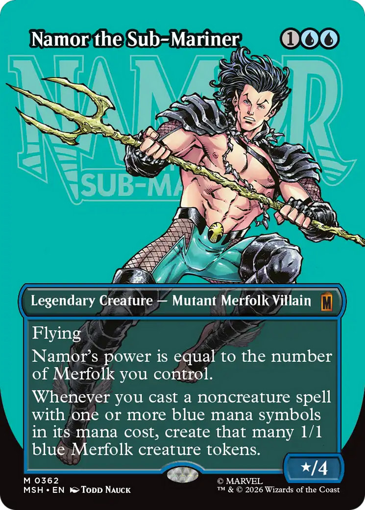 Namor the Sub-Mariner (Borderless) [Marvel Super Heroes] | Black Swamp Games