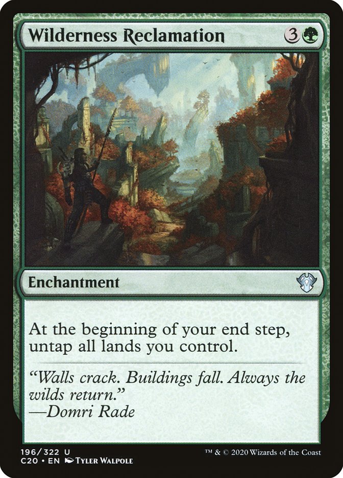 Wilderness Reclamation [Commander 2020] | Black Swamp Games