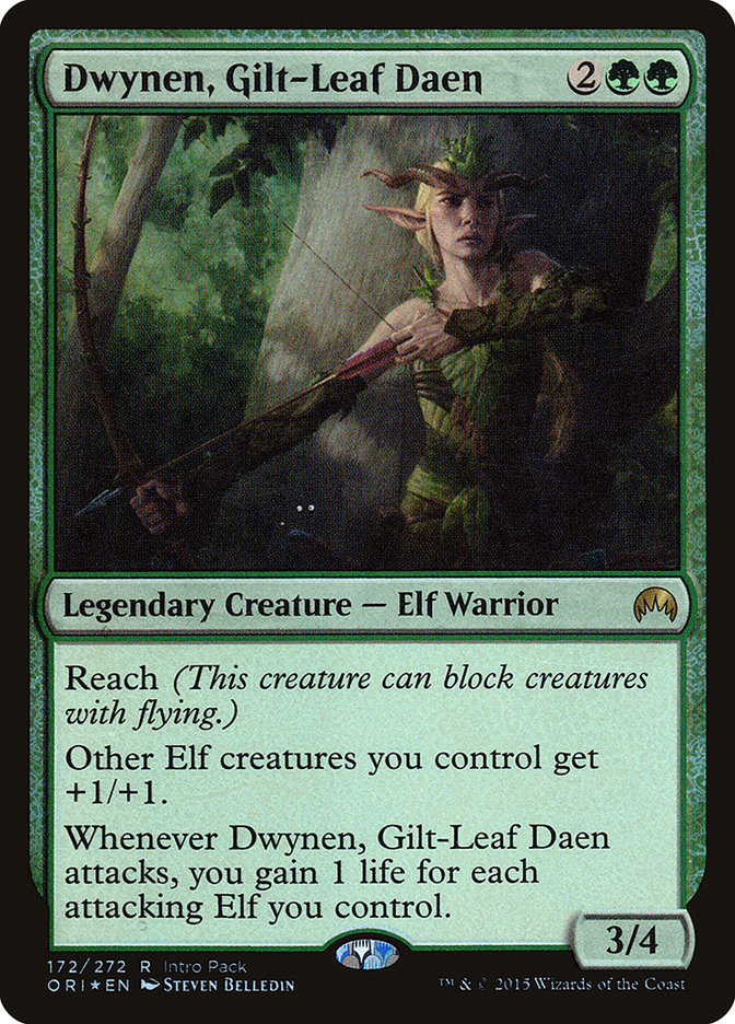 Dwynen, Gilt-Leaf Daen (Intro Pack) [Magic Origins Promos] | Black Swamp Games