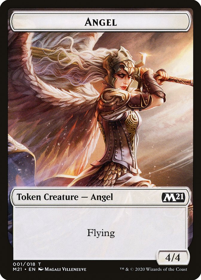 Angel Token [Core Set 2021 Tokens] | Black Swamp Games