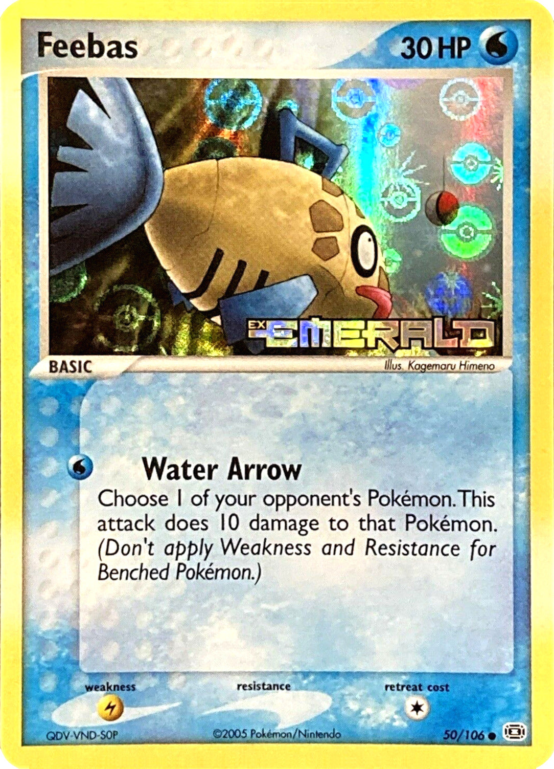 Feebas (50/106) (Stamped) [EX: Emerald] | Black Swamp Games