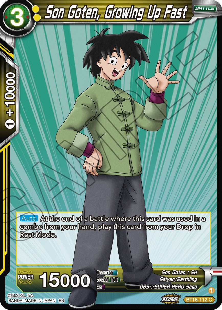 Son Goten, Growing Up Fast (BT18-112) [Dawn of the Z-Legends] | Black Swamp Games