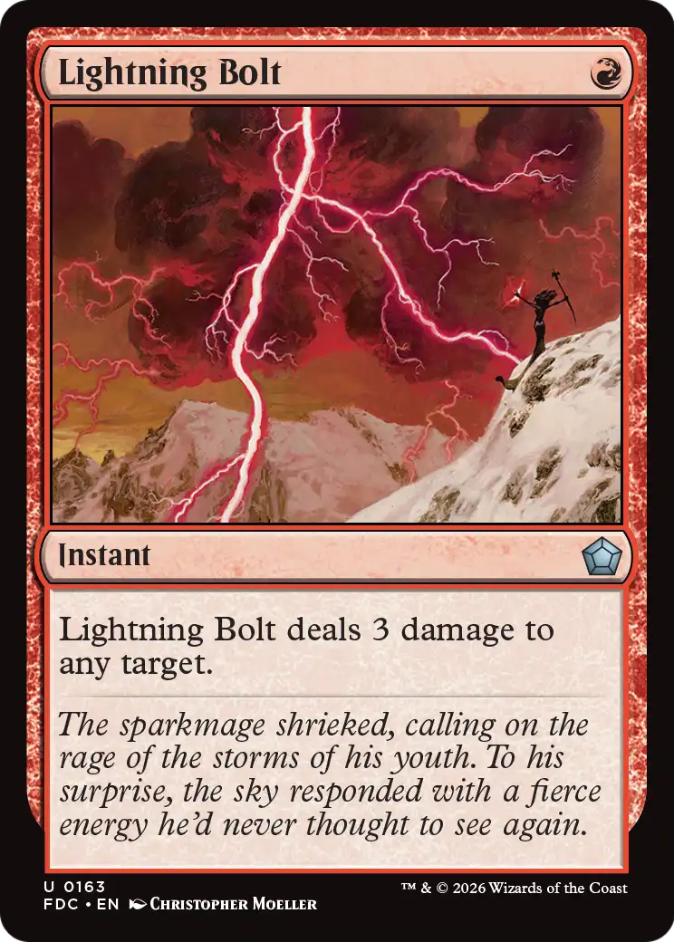 Lightning Bolt [Foundations Commander] | Black Swamp Games