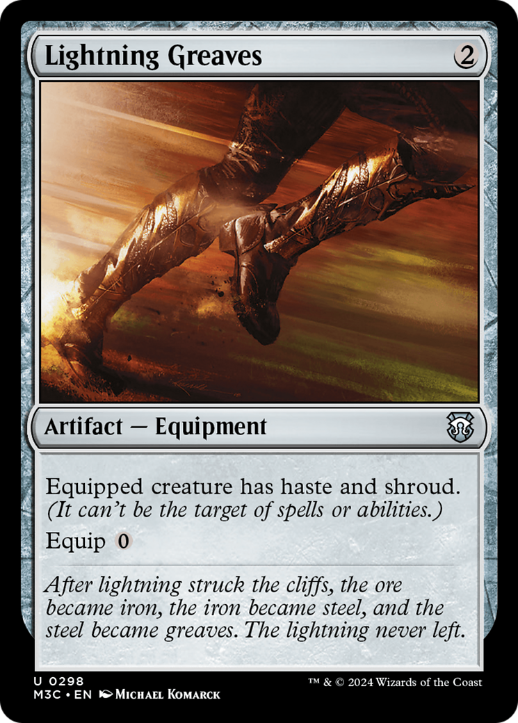 Lightning Greaves [Modern Horizons 3 Commander] | Black Swamp Games