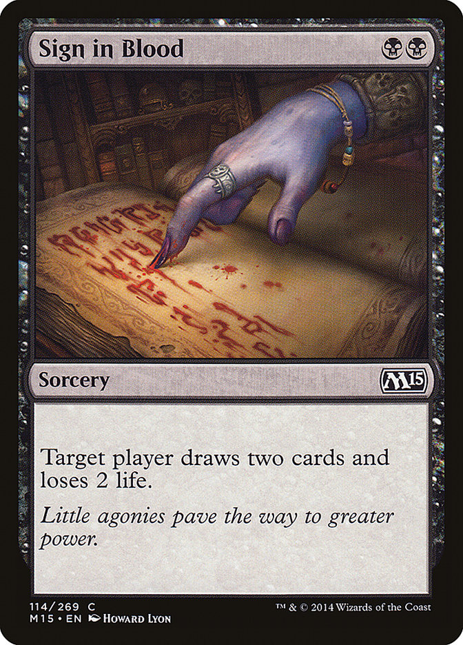 Sign in Blood [Magic 2015] | Black Swamp Games