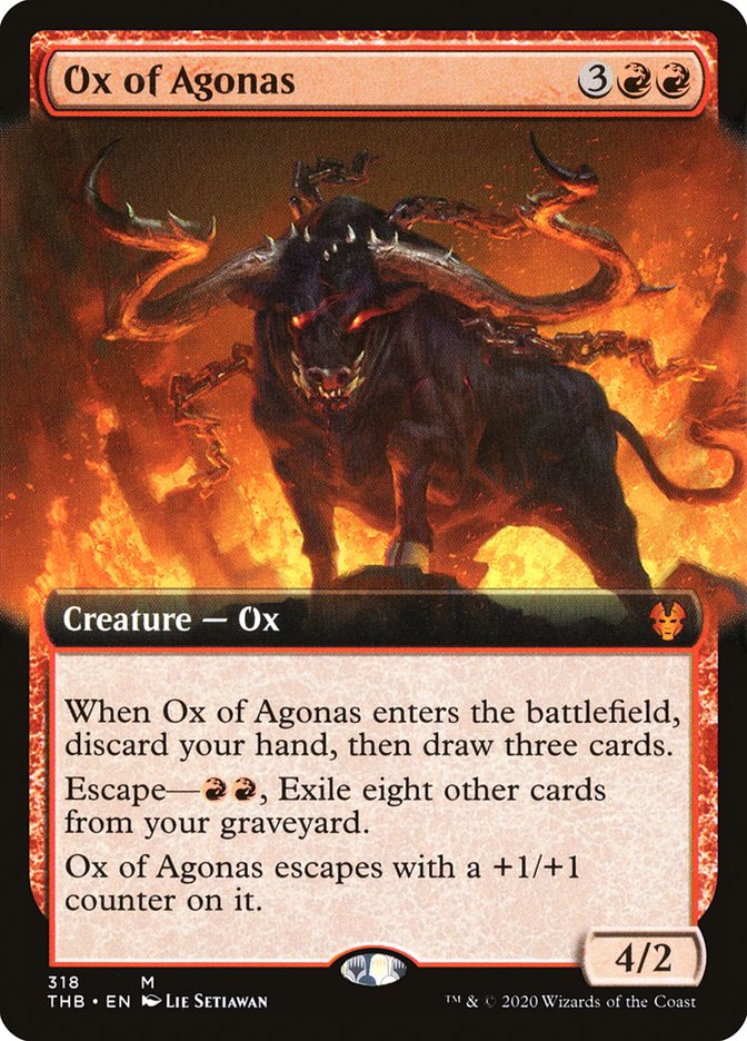Ox of Agonas (Extended Art) [Theros Beyond Death] | Black Swamp Games