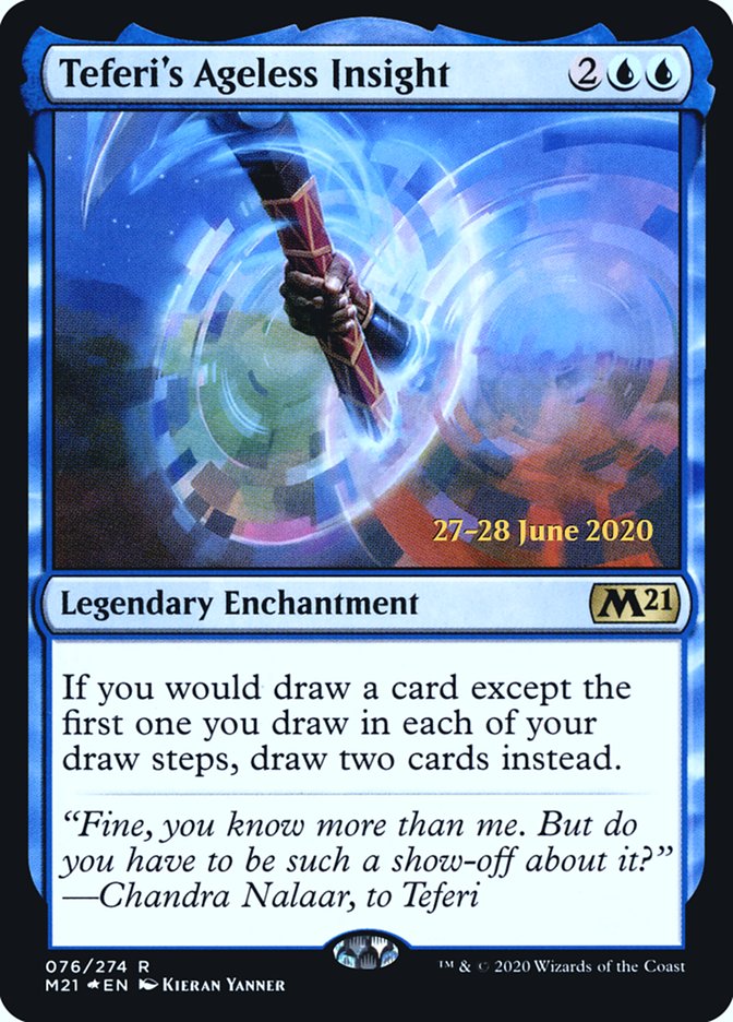 Teferi's Ageless Insight [Core Set 2021 Prerelease Promos] | Black Swamp Games
