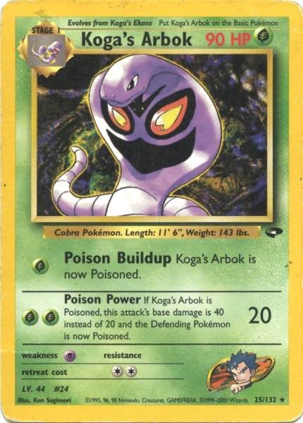 Koga's Arbok (25/132) [Gym Challenge Unlimited] | Black Swamp Games