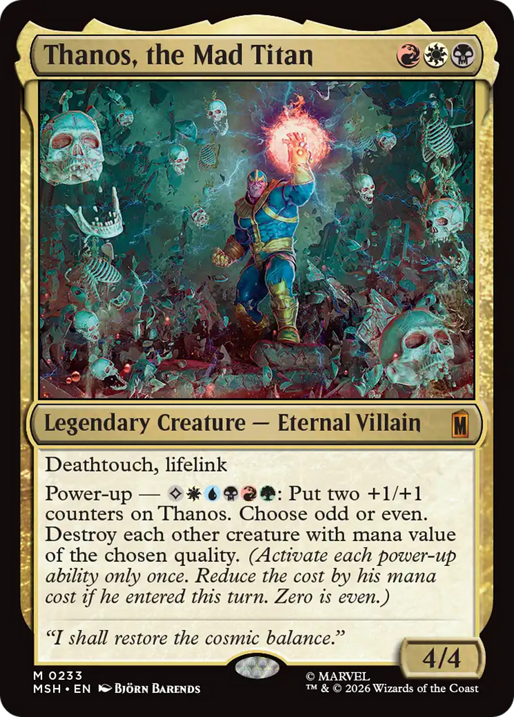 Thanos, the Mad Titan [Marvel Super Heroes] | Black Swamp Games