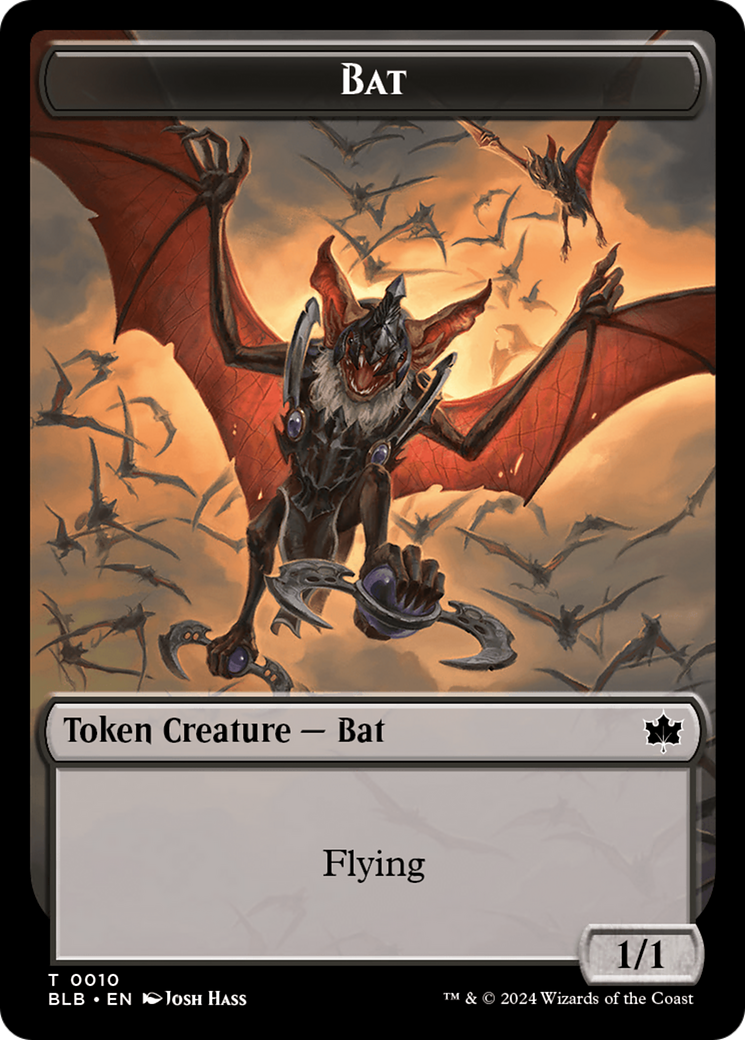 Bat Token [Bloomburrow Tokens] | Black Swamp Games