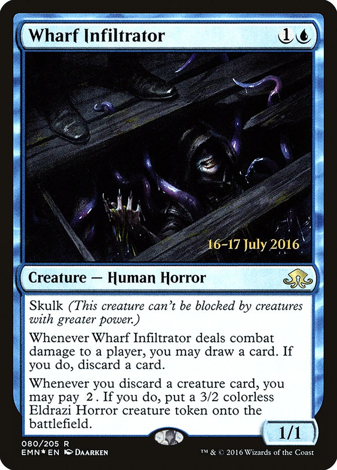 Wharf Infiltrator [Eldritch Moon Prerelease Promos] | Black Swamp Games