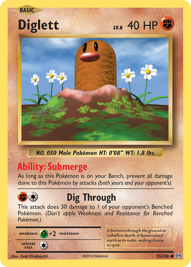 Diglett (55/108) [XY: Evolutions] | Black Swamp Games