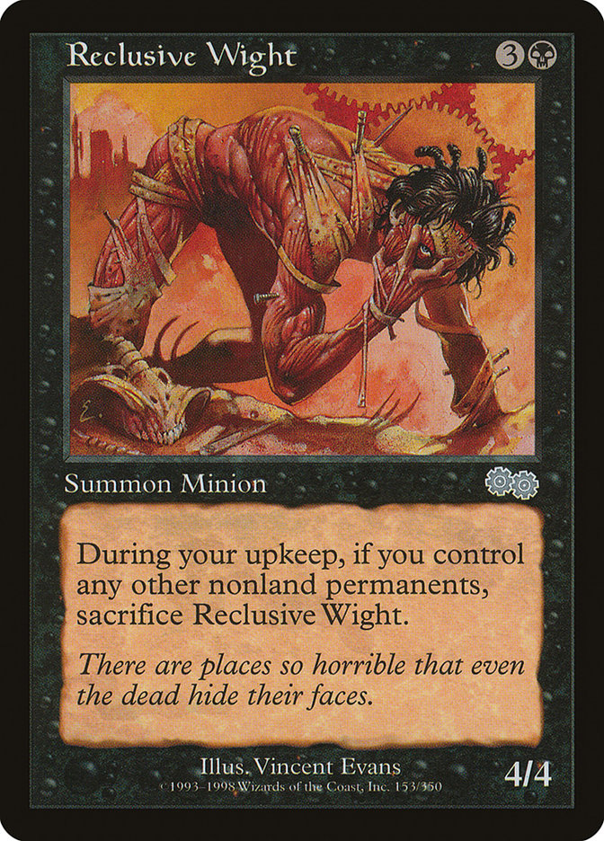 Reclusive Wight [Urza's Saga] | Black Swamp Games