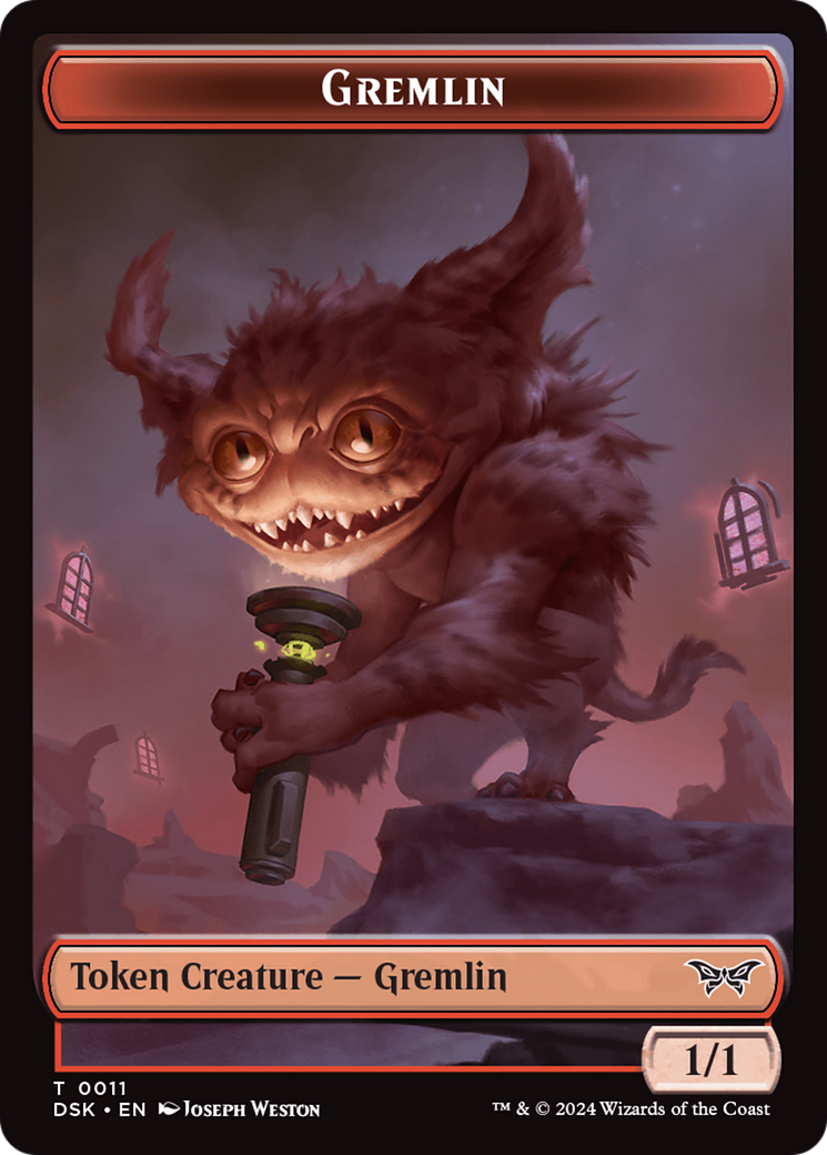 Gremlin Token [Duskmourn: House of Horror Tokens] | Black Swamp Games